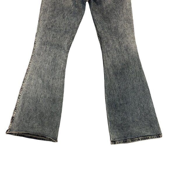 Silver Jeans Matrix Womens 32 35 Wide Leg Stone Wash Embroidered Stretch Blue - Picture 7 of 8